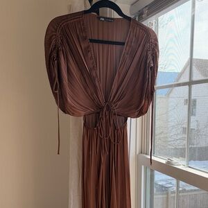 Zara Satin Maxi Dress